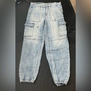 American Eagle high waisted denim jogger